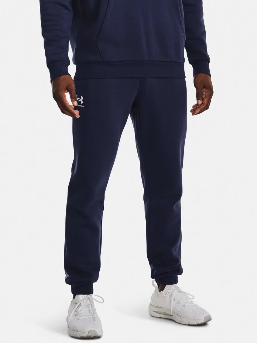 Spodnie dresowe męskie Under Armour UA Essential Fleece Jogger 1373882-410 Granatowy Roz. L