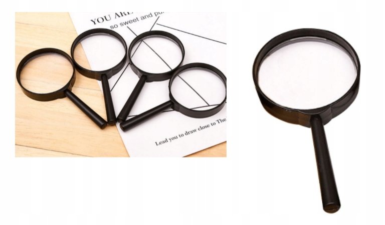 Lupa, szkło powiększające 6,5cm.