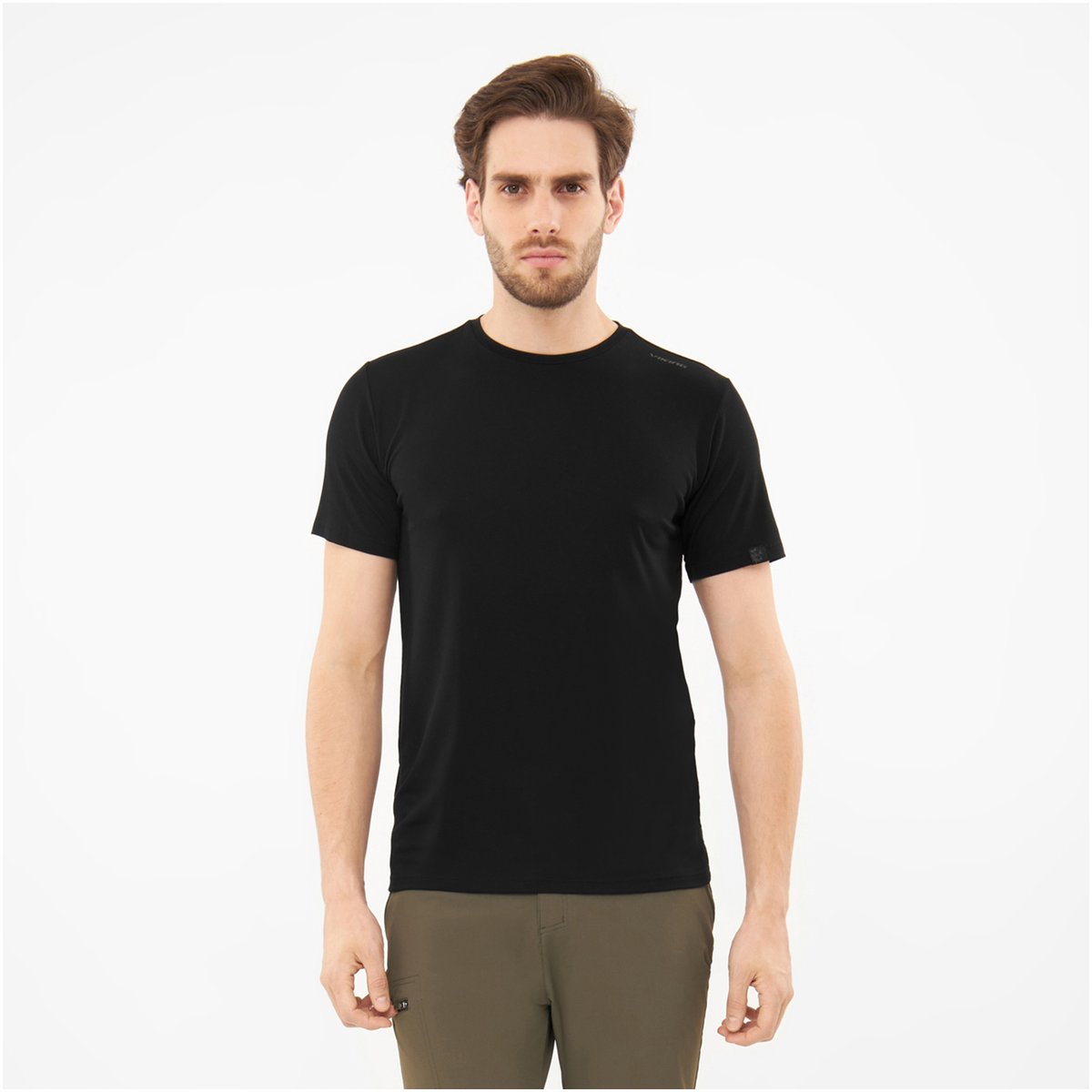 T-shirt męski VIKING Lenta Bamboo Light czarny S