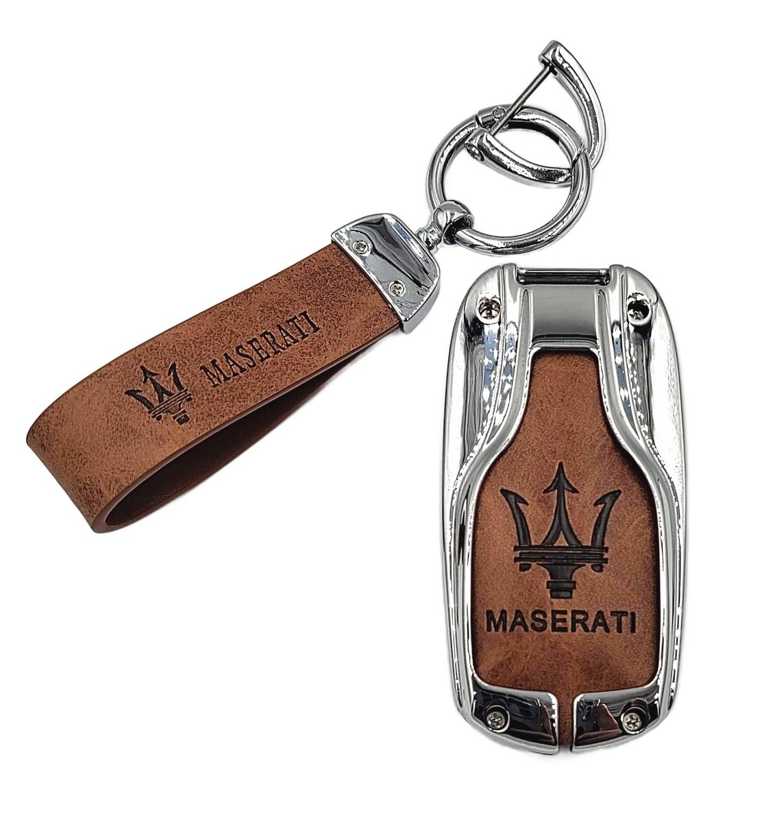3w1 MASERATI ETUI na kluczyk pilot BRELOK skórzany Ghibli Quattroporte