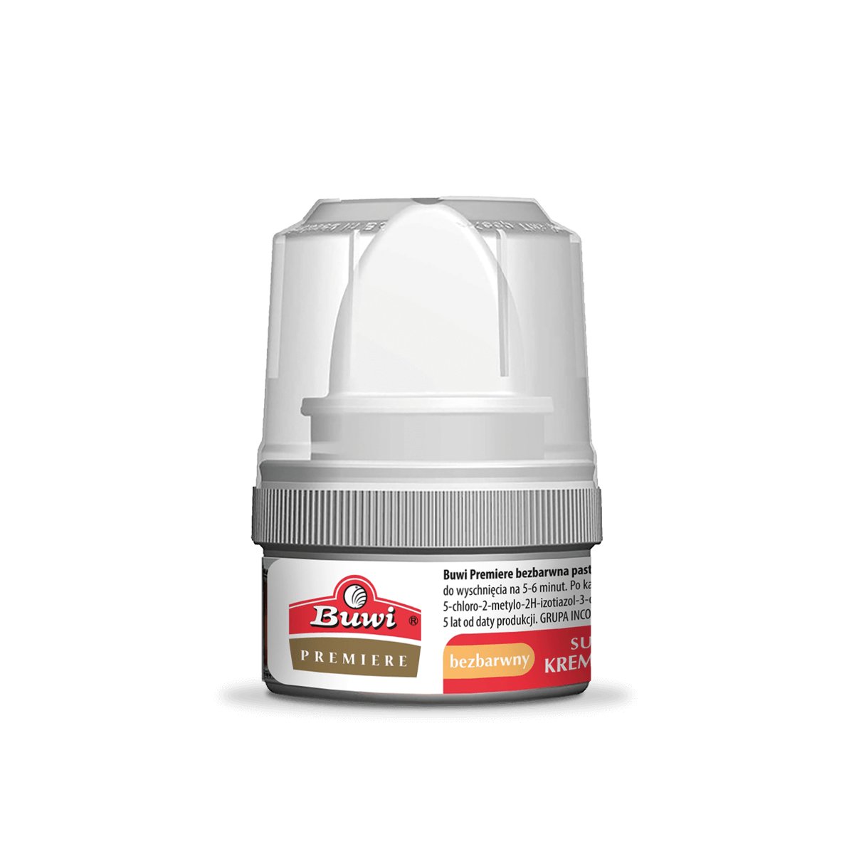 Pasta do butów bezbarwna w kremie 50 ml BUWI
