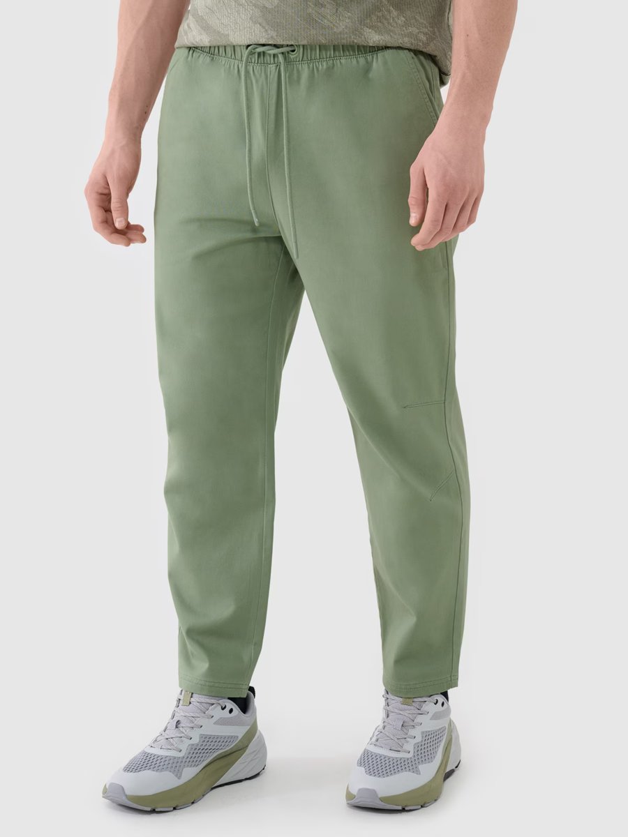 4F Spodnie męskie casual 4FWSS25TTROM0999-44S Zielony Roz. S
