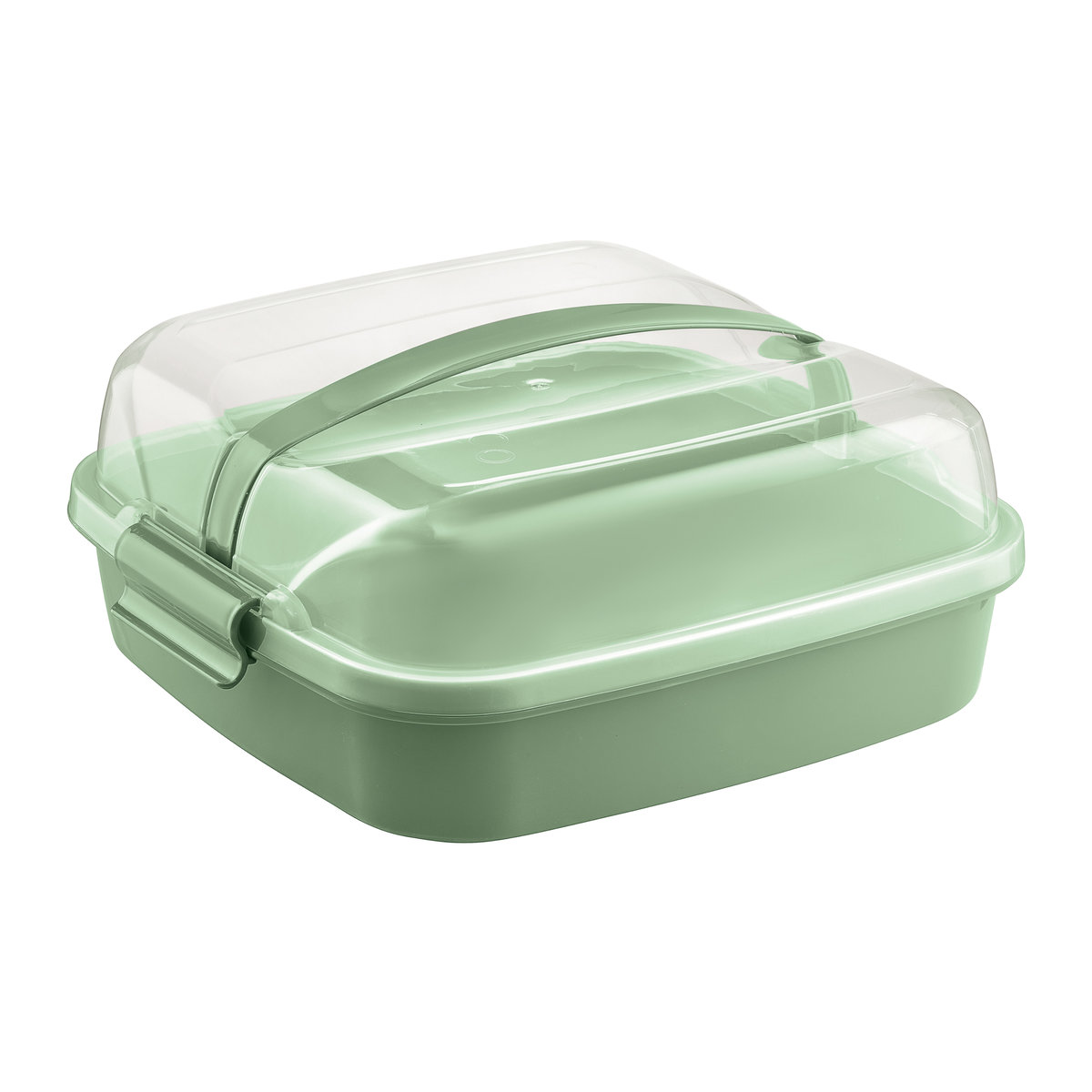 68002 Pojemnik na ciasto z pokrywą Dolce zielony 26 x 26 cm DOMOTTI