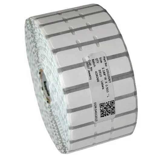 Etykiety foliowe jubilerskie Zebra 56x13 3510szt białe (3015494)
