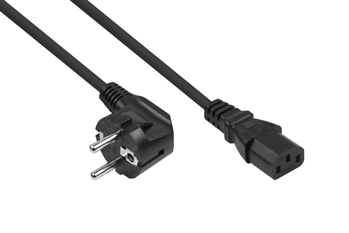 Kabelmeister SK0130-S018 kabel zasilające Czarny 1,8 m Wtyczka zasilająca typu E+F IEC C13 SK0130-S018