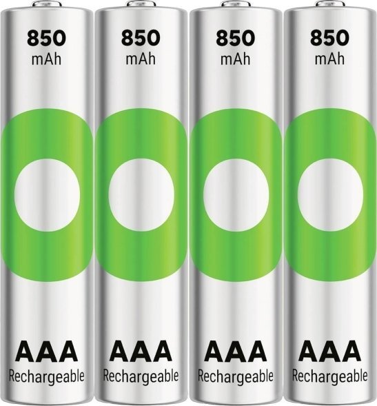 GP 1x4 GP ReCyko NiMH Batteries AAA 850mAH, ready to use