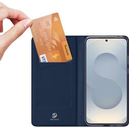 Dux Ducis Etui z klapką Skin Pro do Galaxy S25 Edge, granatowe