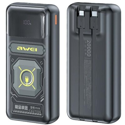 Powerbank AWEI P99K 20000 mAh 22.5W Czarny