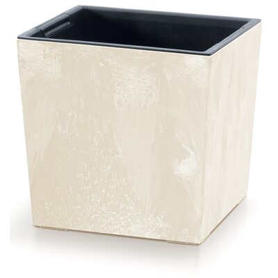 Donica PROSPERPLAST Urbi Square Low Beton Effect (29.5 x 29.5 x 29 cm) Kremowy