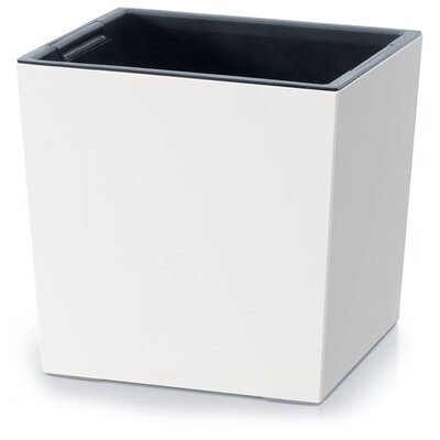 Donica PROSPERPLAST Urbi Square Low (29.5 x 29.5 x 29 cm) Biały