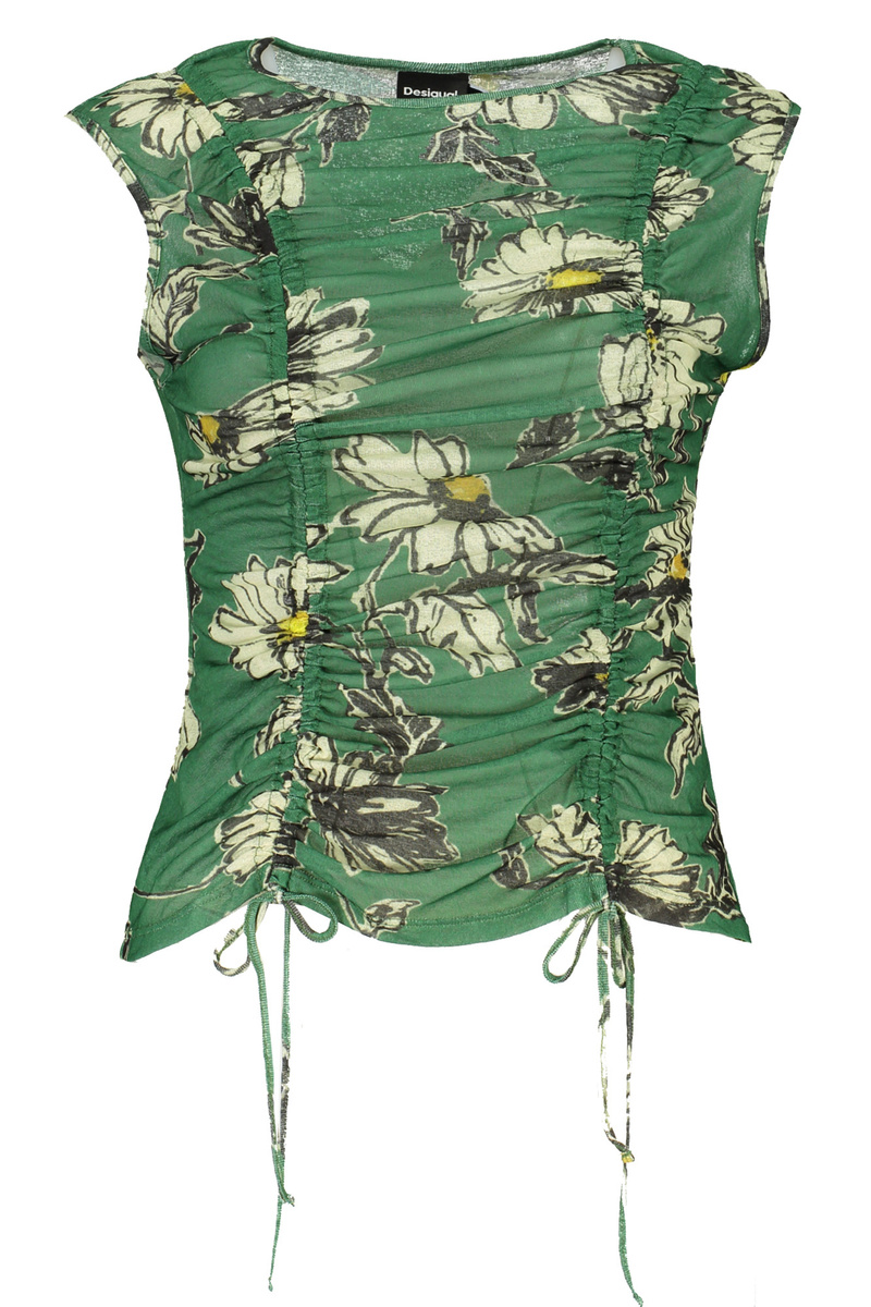 DESIGUAL ZIELONY damski top bez rękawów