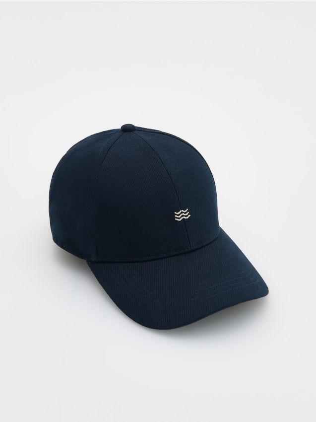 Reserved - Czapka baseball z haftem - granatowy