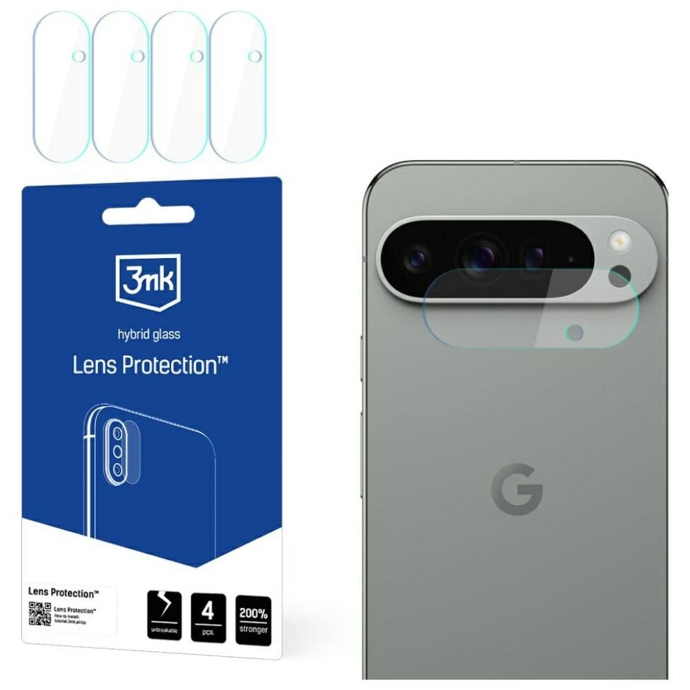 Ochrona na obiektyw aparatu 3MK Lens Protect do Google Pixel 9 4szt