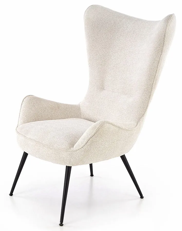 Wypoczynkowy fotel kremowy- Ekilore