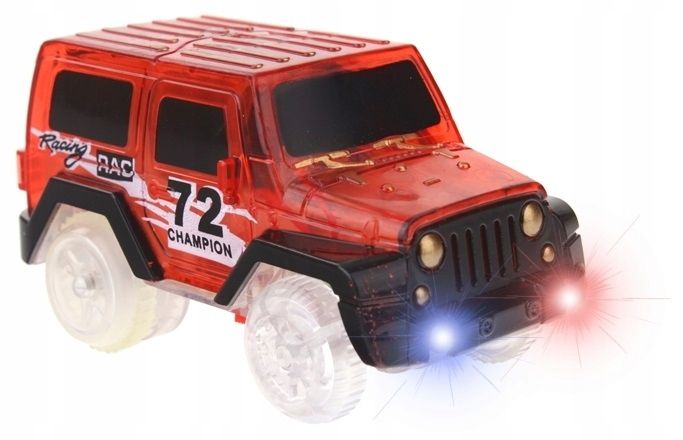 Autko Auto Pojazd Dodatkowy Samochód do Toru Magic Track Świeci Jeździ