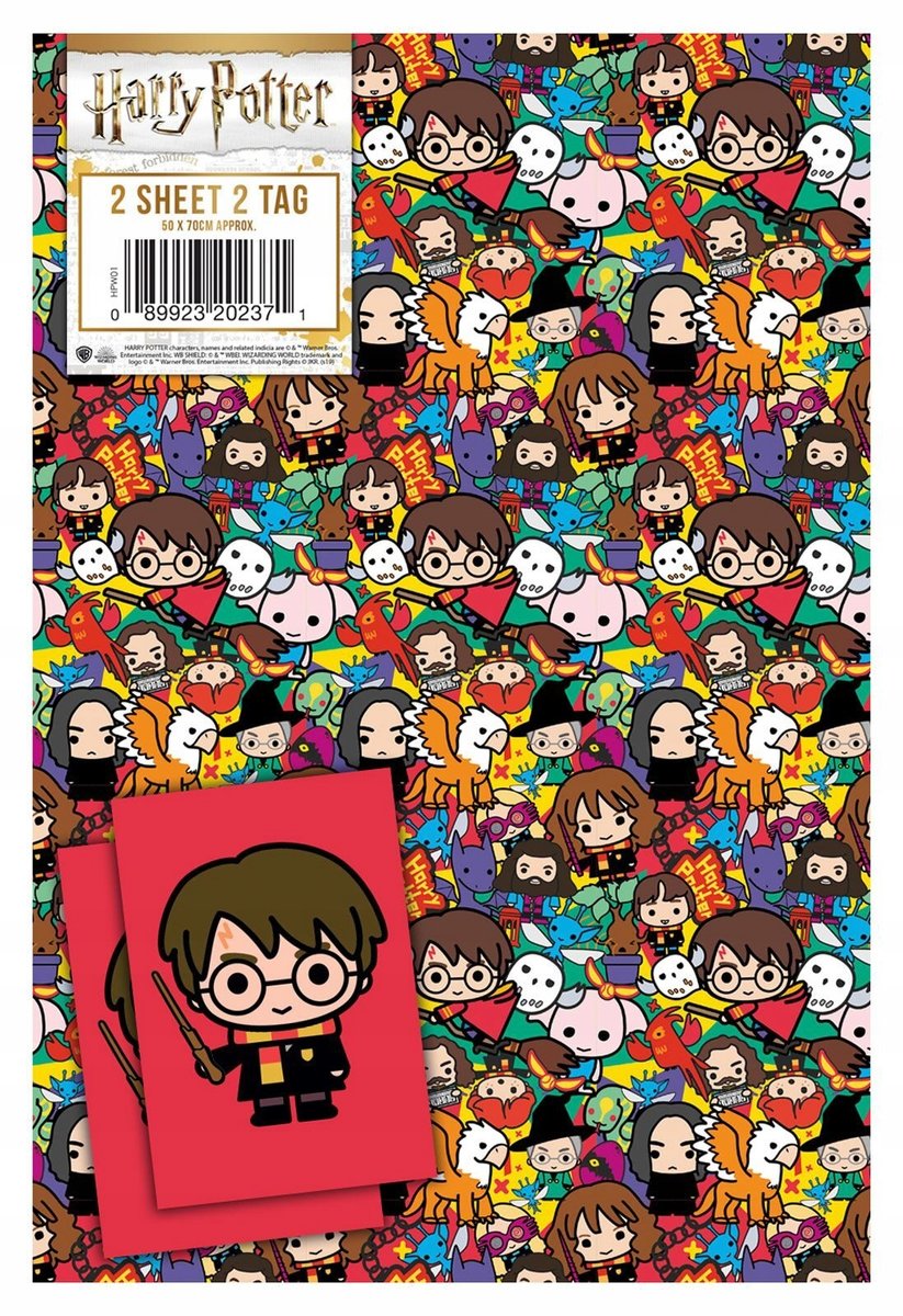HARRY POTTER PAPIER PREZENTOWY papier do pakowania prezentów ozdobny 50x70