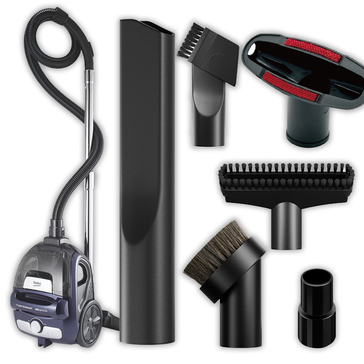 RENEW FORCE ZESTAW KOŃCÓWEK SSAWEK DO KARCHER WD3 WD3P WD2 WD4 WD5 WD6 SE PARKSIDE 6szt AVAC-033