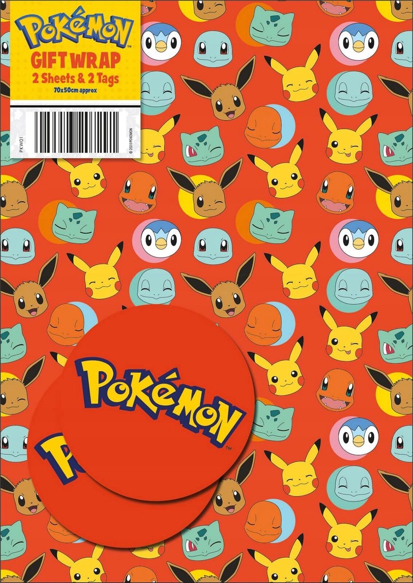 Pokemon papier do pakowania prezentów ozdobny prezentowy dla dzieci