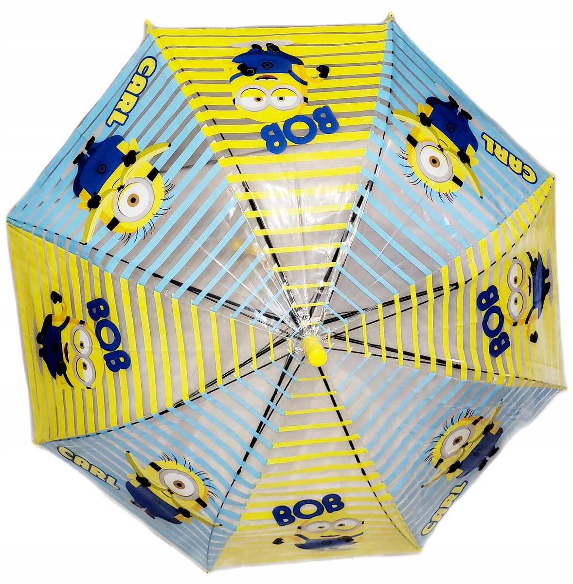Parasol dziecięcy parasolka automatyczna foliowy MINIONKI
