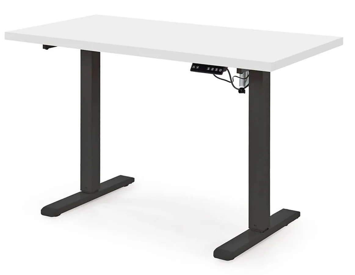 EDINOS Biurko z funkcją regulacji wysokości biały + czarny S3-C54