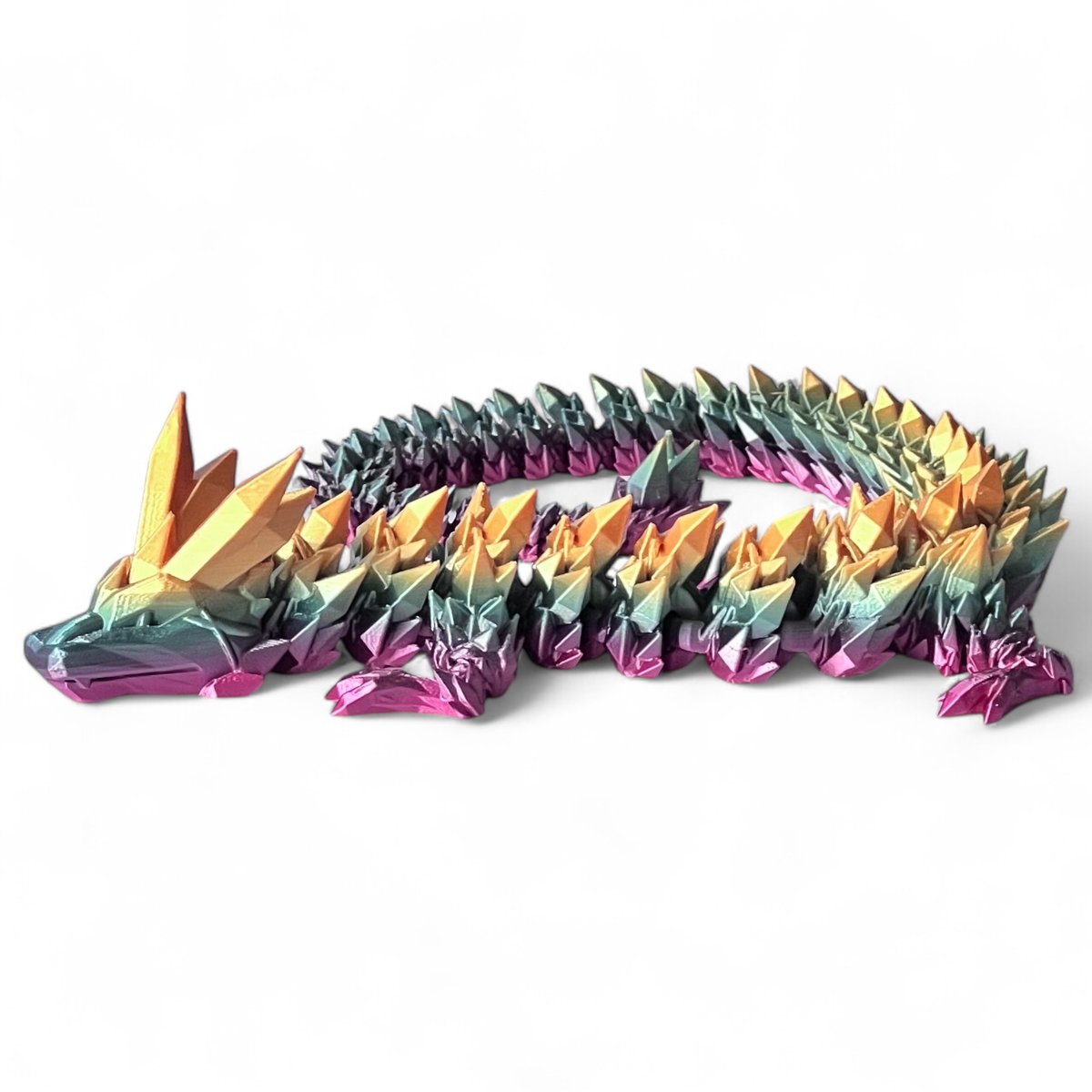 Smok 3D Dragon Figurka smoka Kryształowy smok 60cm Dekoracja pokoju