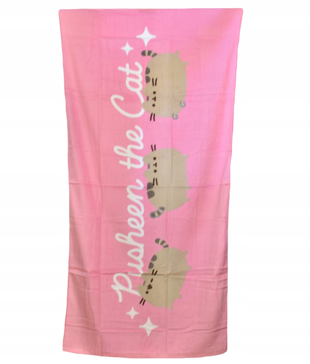 Ręcznik kąpielowy plażowy bawełniany Pusheen kot kotek 70x140