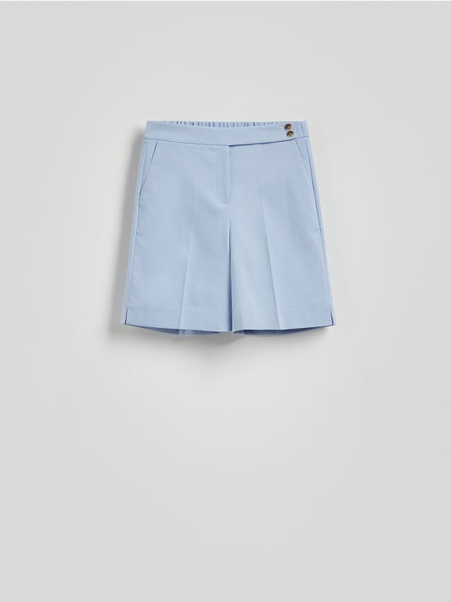 Reserved - Szorty z kantem - jasnoniebieski