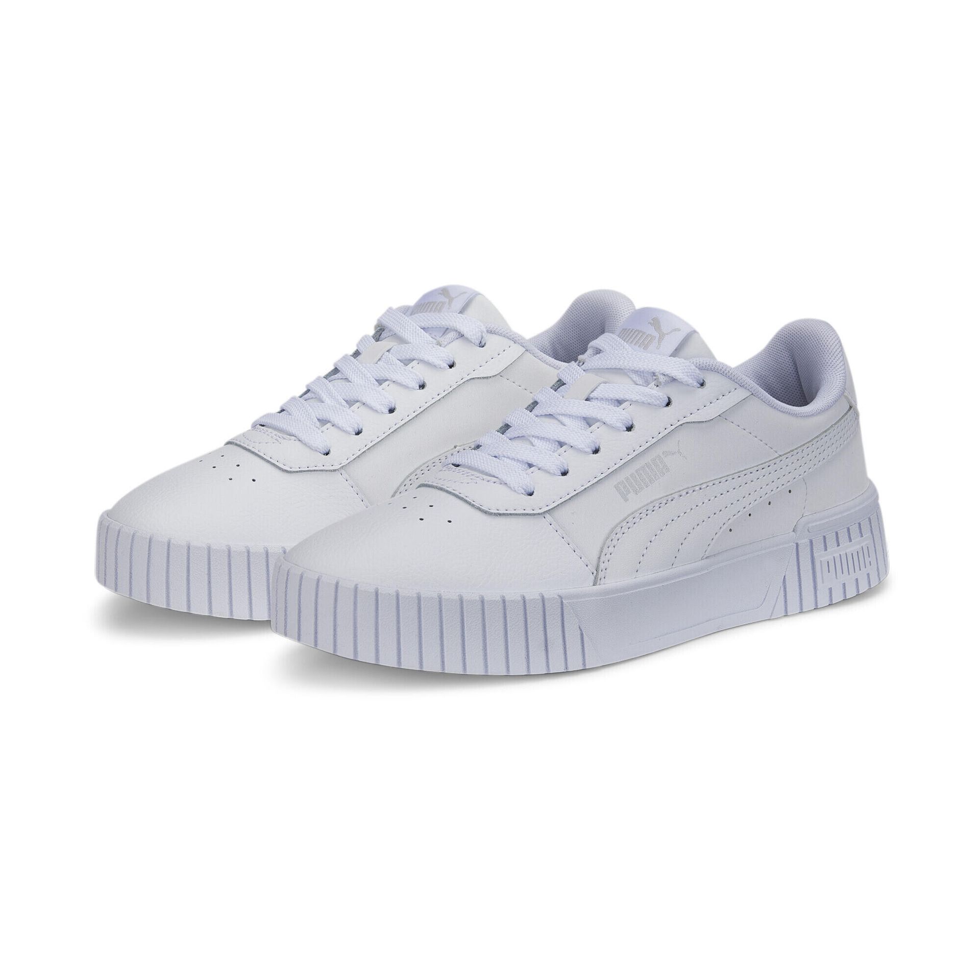 Młodzieżowe sneakersy Carina 2.0 PUMA White Silver Gray