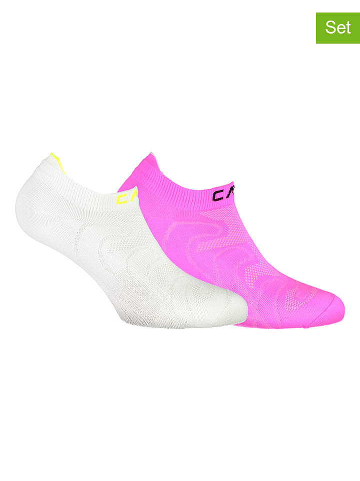 CMP Skarpety (2 pary) w kolorze białym i różowym do biegania