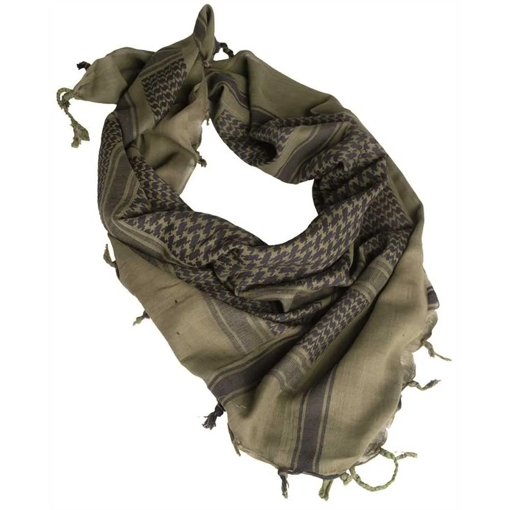 Arafatka chusta ochronna Mil-Tec 110X110cm zielono-czarna