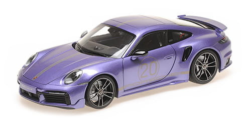 Porsche 911 (992) Turbo S Coupe Sport Design 2021 Viola 1:18 Minichamps