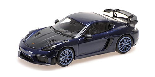 Minichamps Porsche Cayman Gt4 Rs - 2021 - Blue W/ Blue Wheels