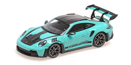 Porsche 911 (992) Gt3Rs 2024 Green Dark Silver Wheels Minichamps 410062109