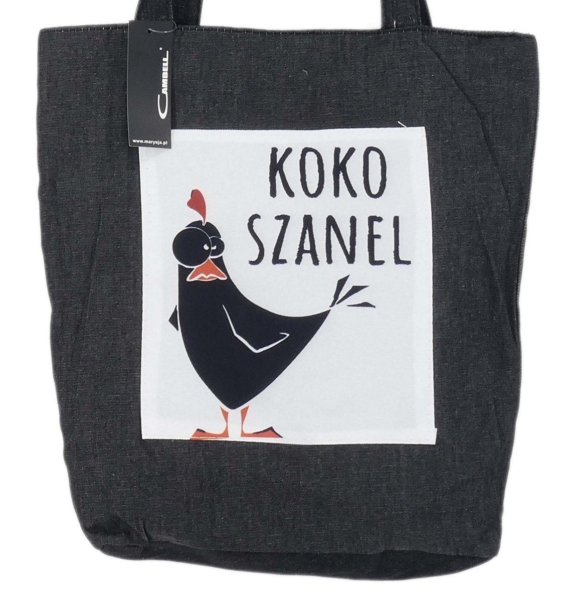 POJEMNA TORBA NA RAMIĘ DO MIASTA SHOPPERKA CZARNA KOKOSZANEL