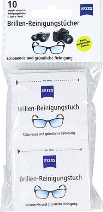 Zeiss Chusteczki do czyszczenia okularów i wyświetlaczy 10 szt..