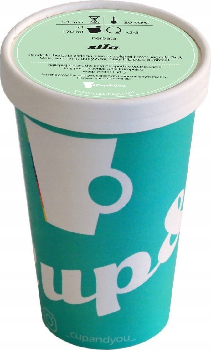Cup&You Herbata zielona pobudzająca - Siła 100g