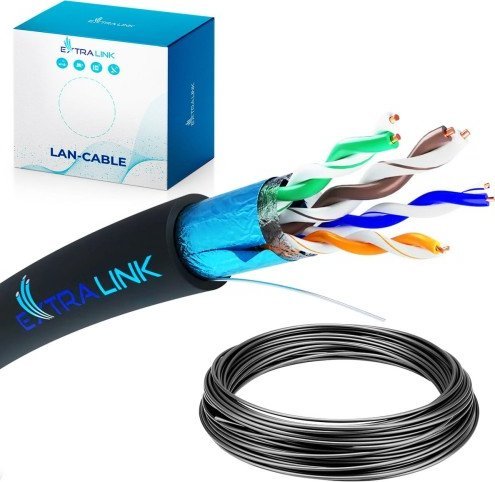 ExtraLink EXTRALINK CAT5E FTP F/UTP OUTDOOR TWISTED PAIR 50M EX.32341