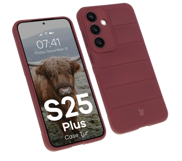 Bizon Pancerne etui Case Tur do Galaxy S25 Plus, ciemnofioletowe