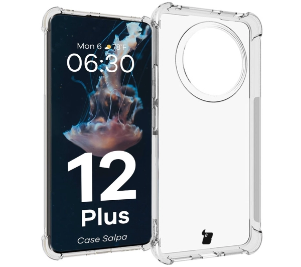 Bizon Elastyczne etui Case Salpa do Realme 12+, przezroczyste