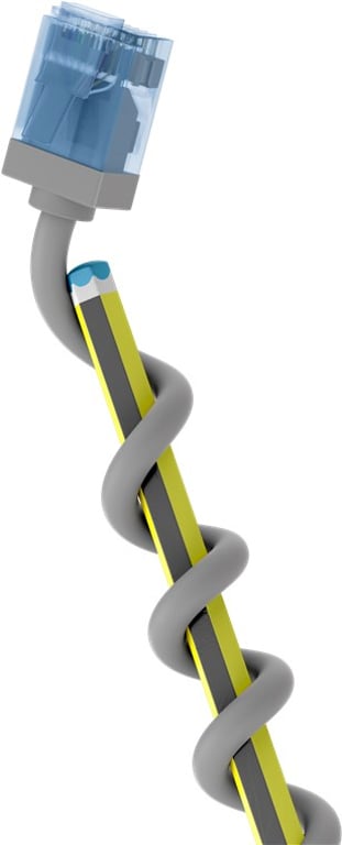 Goobay 74219 kabel sieciowy Szary 0,15 m Cat6a U/UTP (UTP) 74219