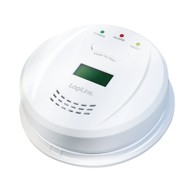 LogiLink SC0111 detektor dymu Detektor tlenku węgla Przewodowy i Bezprzewodowy