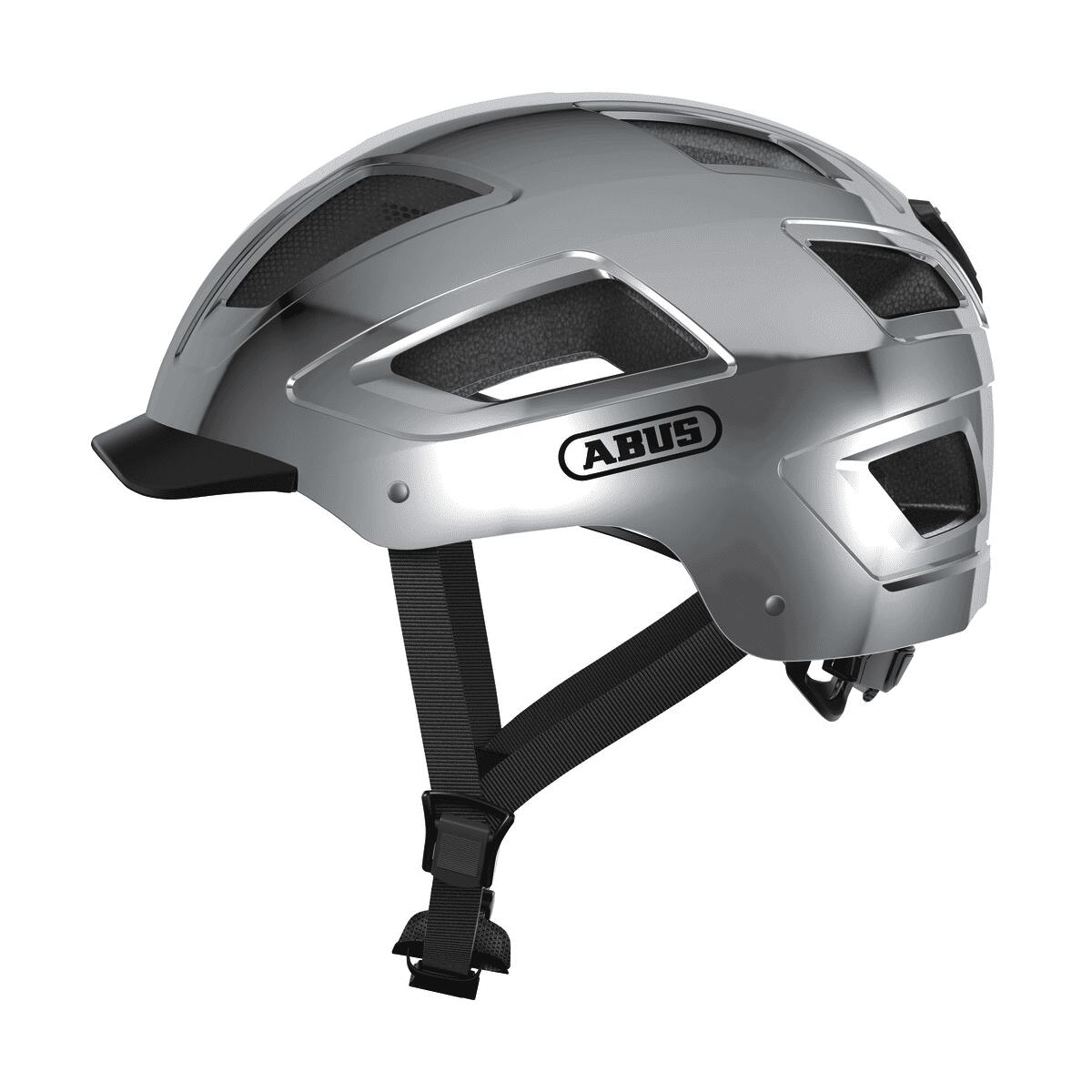Abus Hyban 2.0 Kask, chrome silver M | 52-58cm 2021 Kaski rowerowe 40184