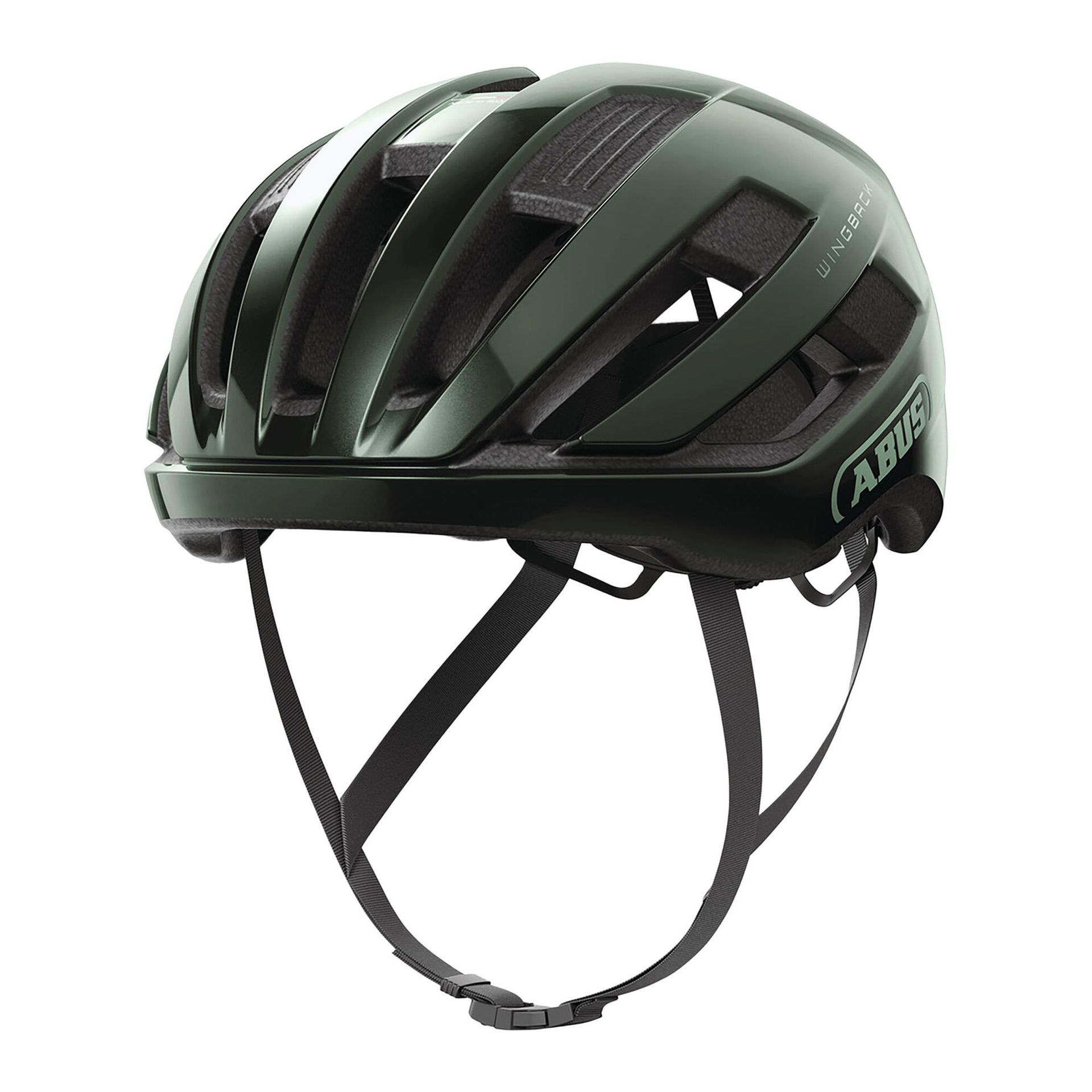 Kask rowerowy szosowy ABUS WINGBACK moss green L (57-61cm)