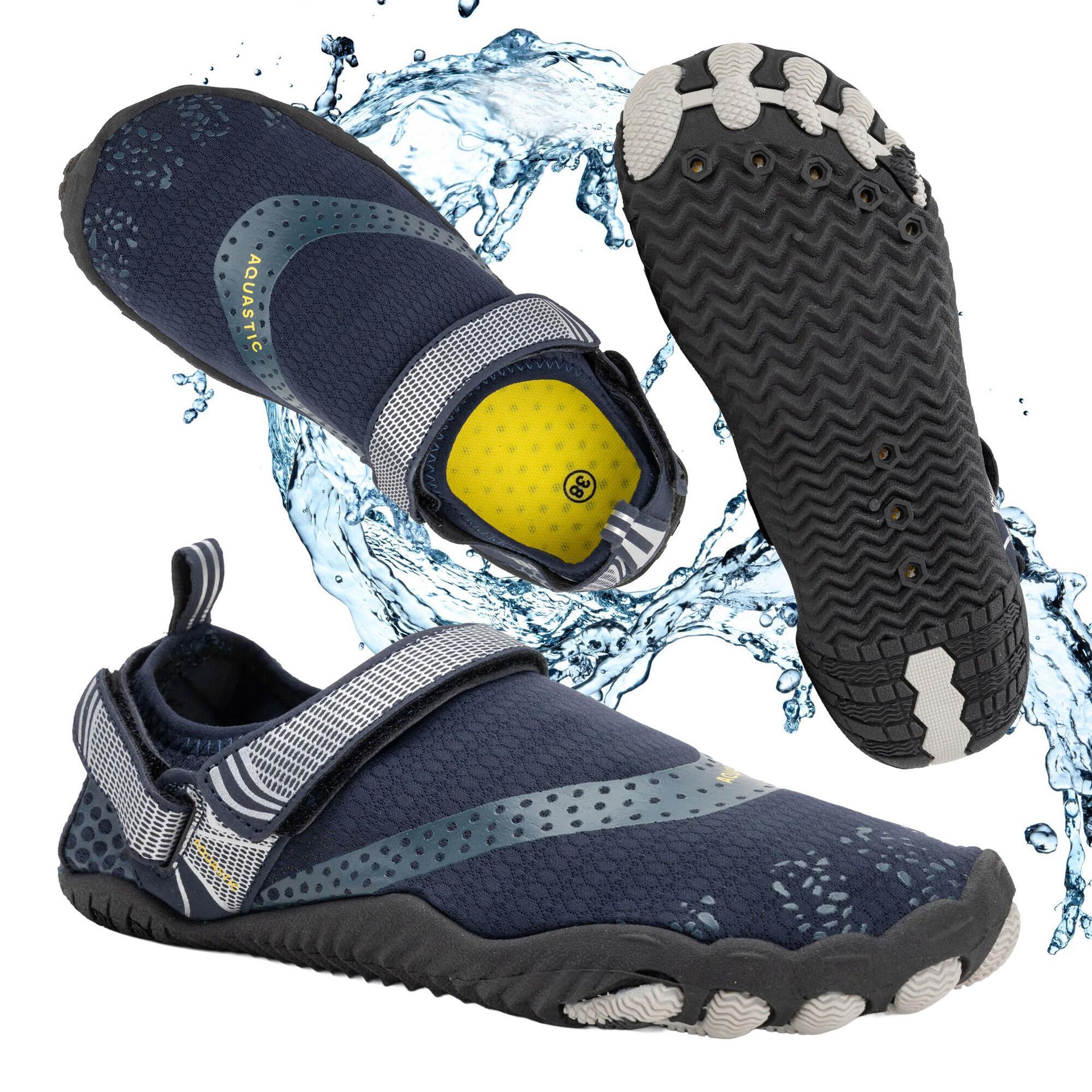Buty do wody plażowe jeżowce AQUASTIC Aqua granatowe 36 EU