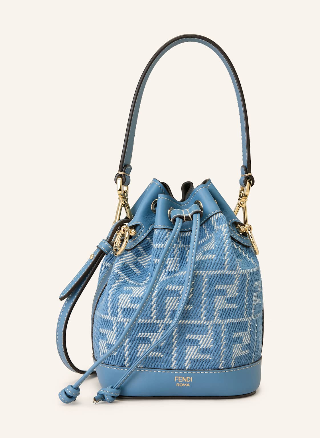Fendi Torba Worek Mon Tresor Mini blau