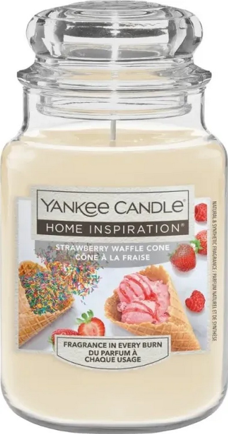 Yankee Candle Home Inspiration Strawberry Waffle Cone Świeca Duża 538g