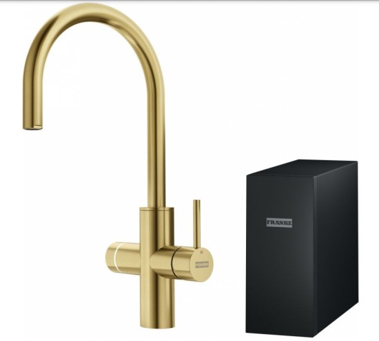 Bateria stojąca FRANKE Mythos Water Hub All in One Złoto 160.0731.755