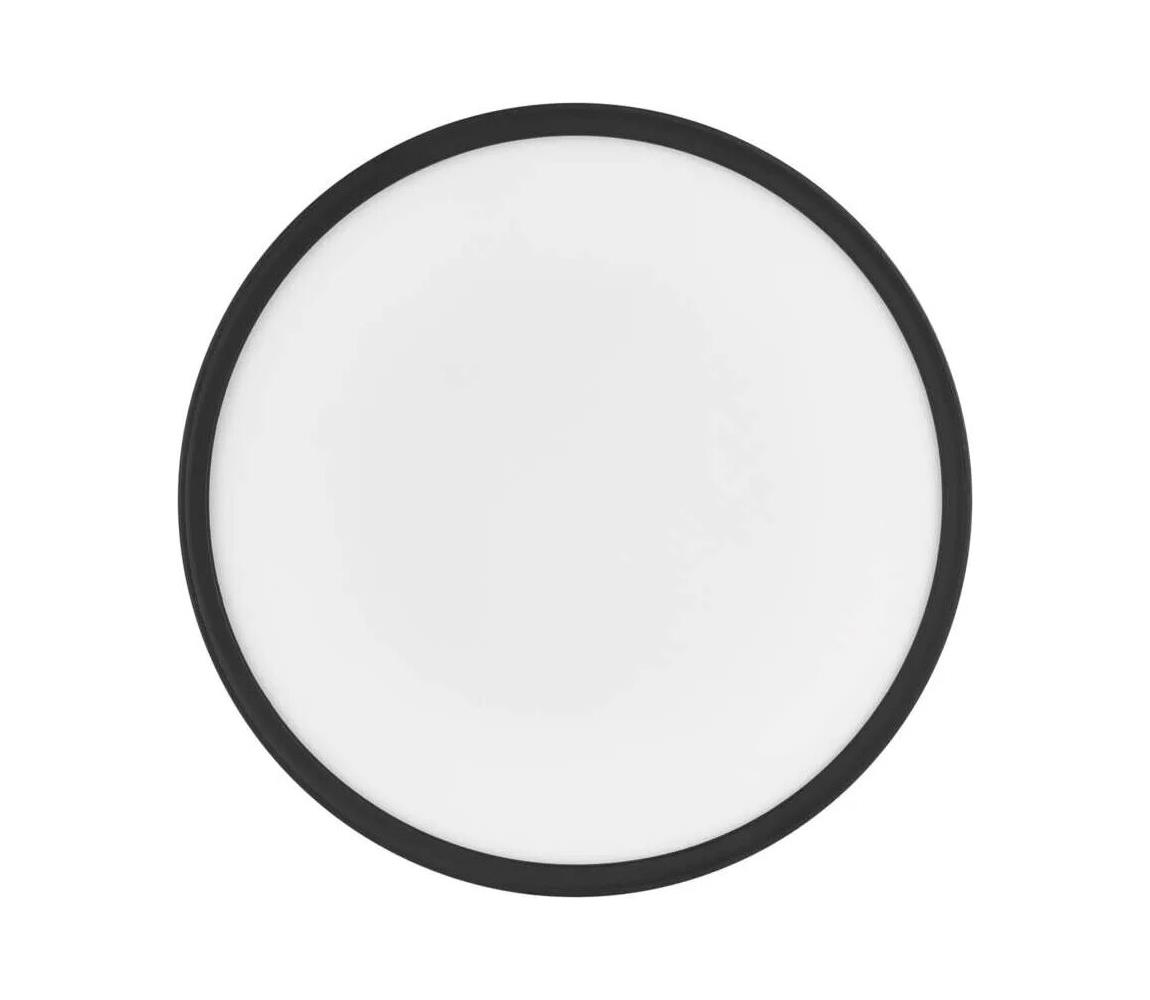LED Plafon FLORI LED/22W/230V 4000K czarny śr. 42 cm
