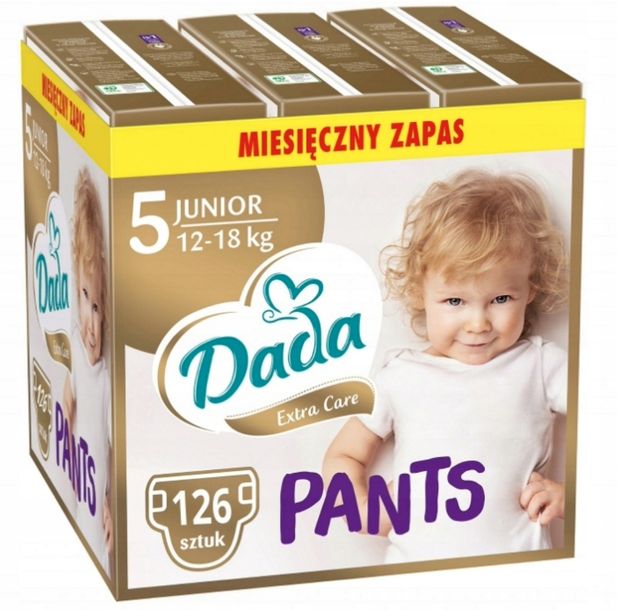 Pieluchomajtki Dada Extra Care Pants 5 12-18 Kg 126 Szt Nowość