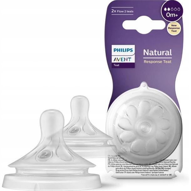 AVENT Smoczek Natural Response 2szt. 0+m 962/02